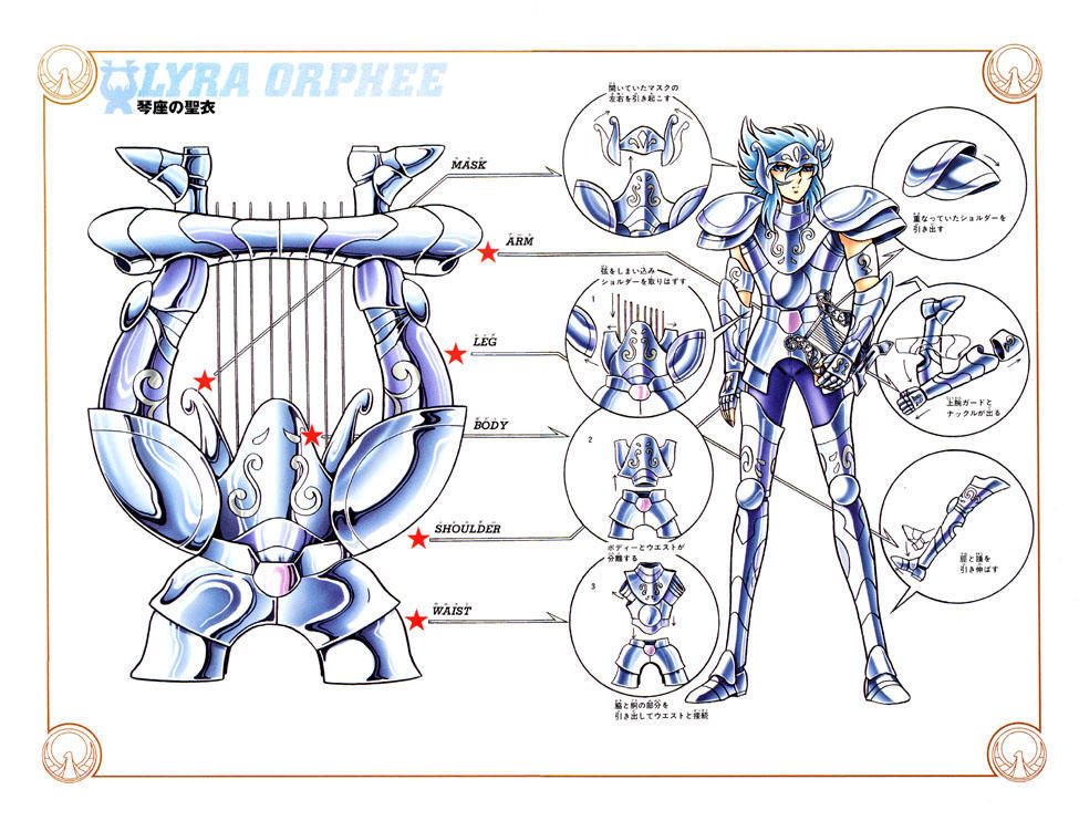车田正美两种风格圣衣,车田正美初代青铜圣衣