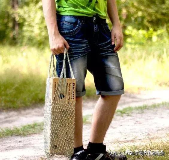 挂式收纳网袋钩织,钩织各种购物网袋收纳神器教程