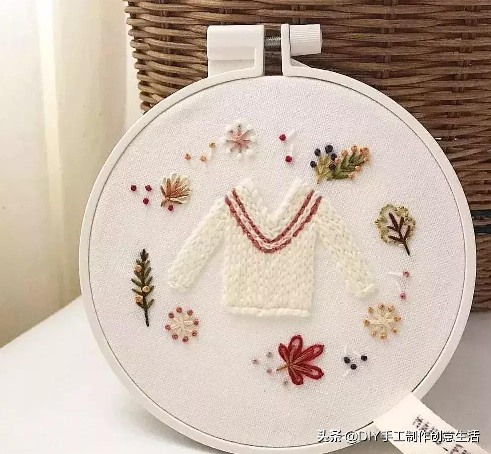 白线的刺绣,白线刺绣针法