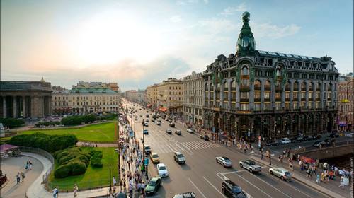 涅瓦大街游览,美女如云的大街