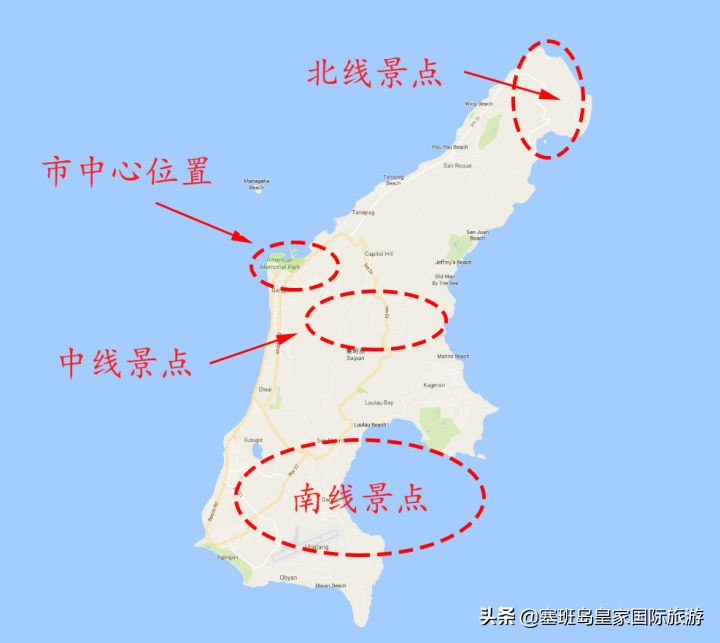 塞班岛租车自驾游攻略图,塞班岛自驾攻略最美海岛租车游览