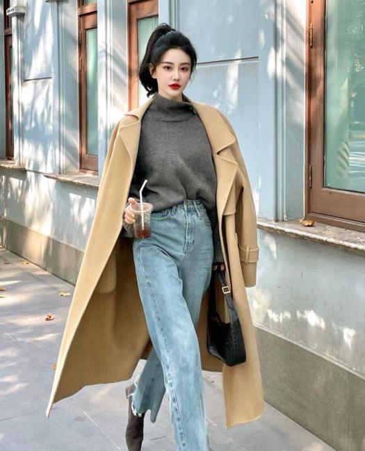 韩系大衣如何搭配冬季,韩系大衣怎么穿搭温柔气质