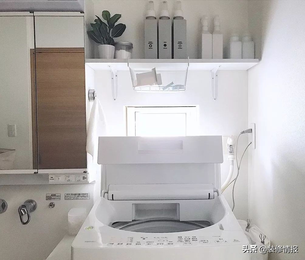 日本洗衣区收纳方法,日本主妇洗衣偷懒小妙招