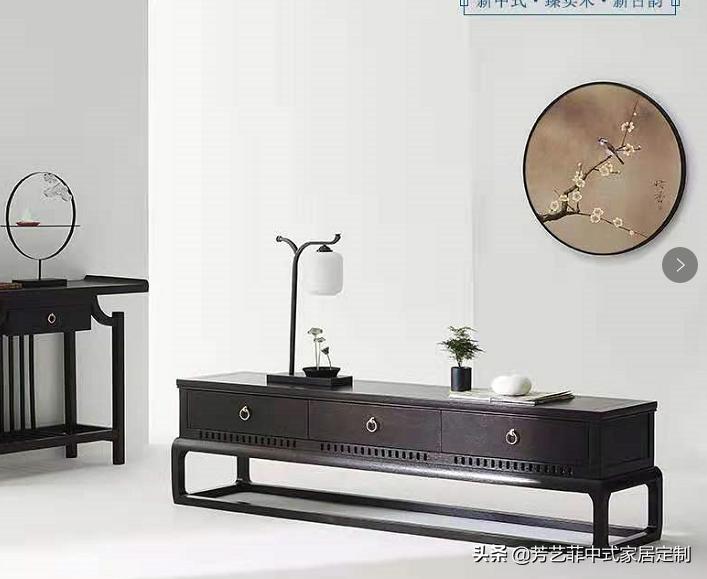 新中式家具客厅布置,新中式家具打柜子效果图