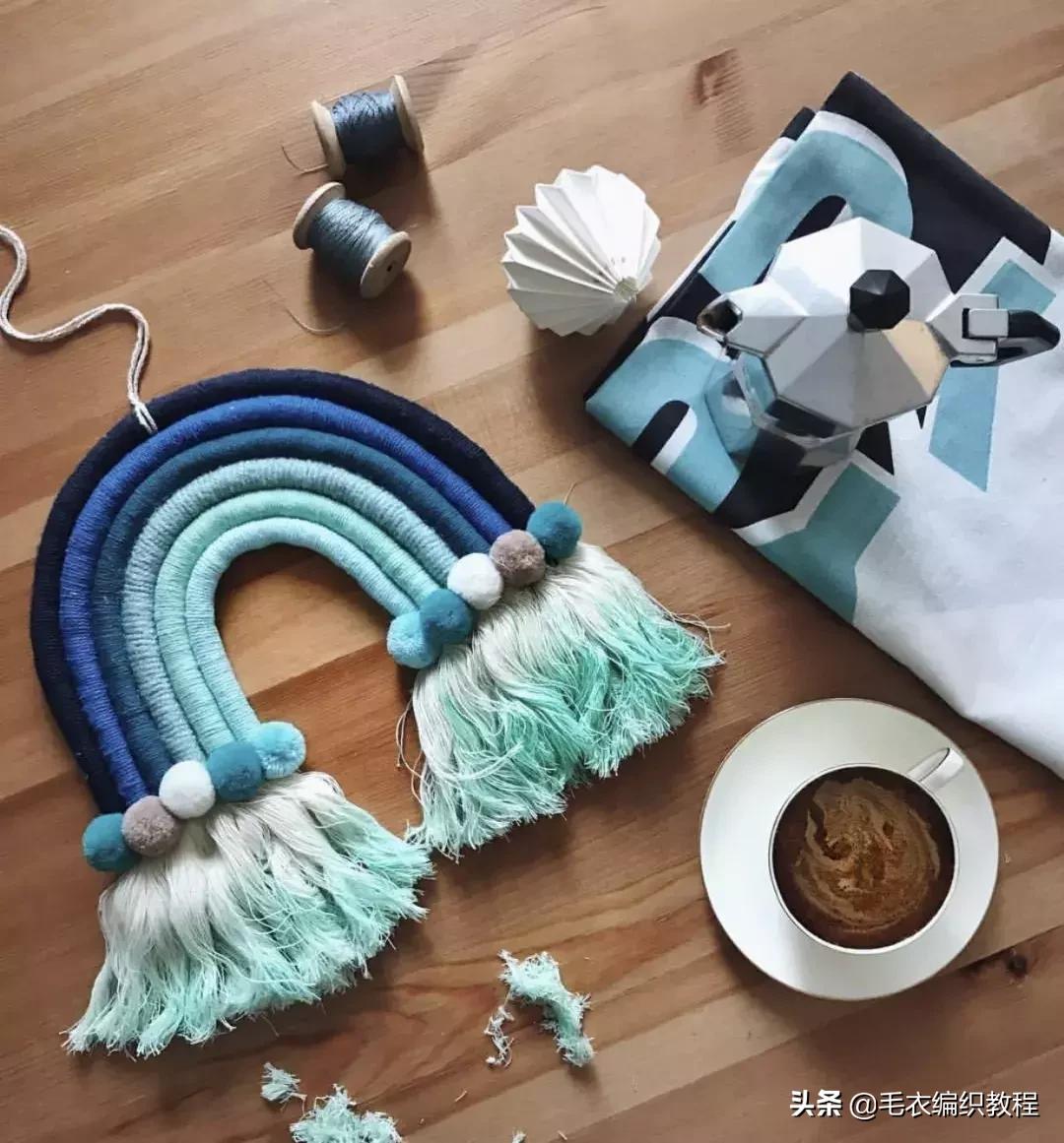 简单易做的挂毯,自制彩虹挂毯