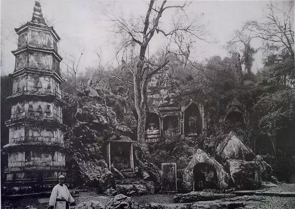 100年前中国风景建筑老照片,两亿多年前的景观