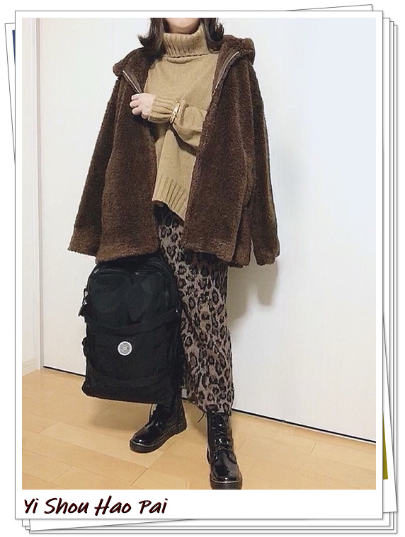 新款豹纹半身裙的搭配,豹纹半身裙穿搭春