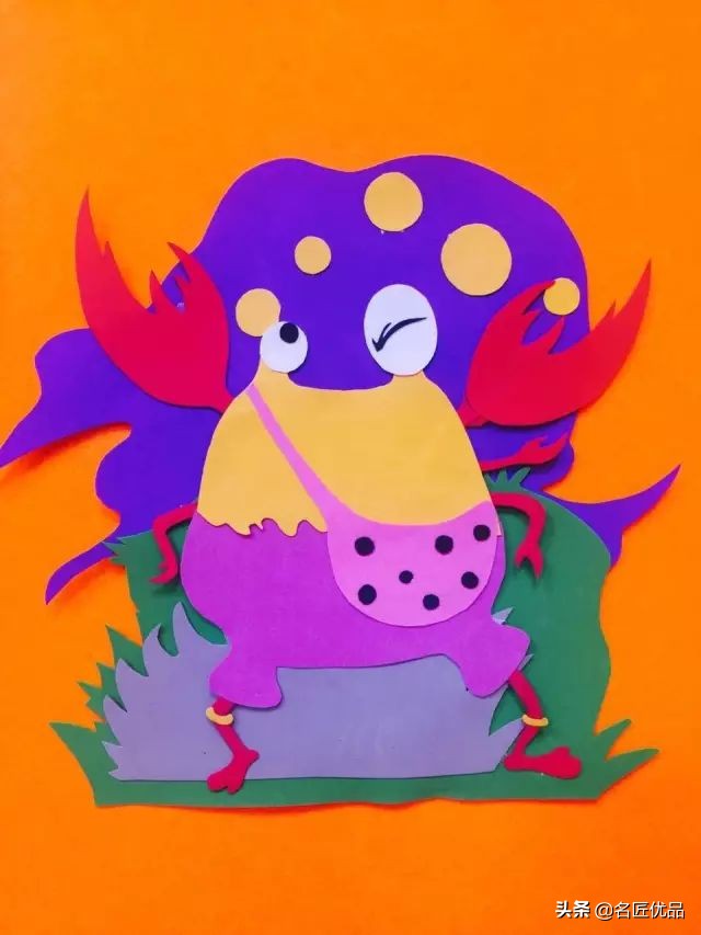 手工螃蟹钳子,暑假亲子手工活大全