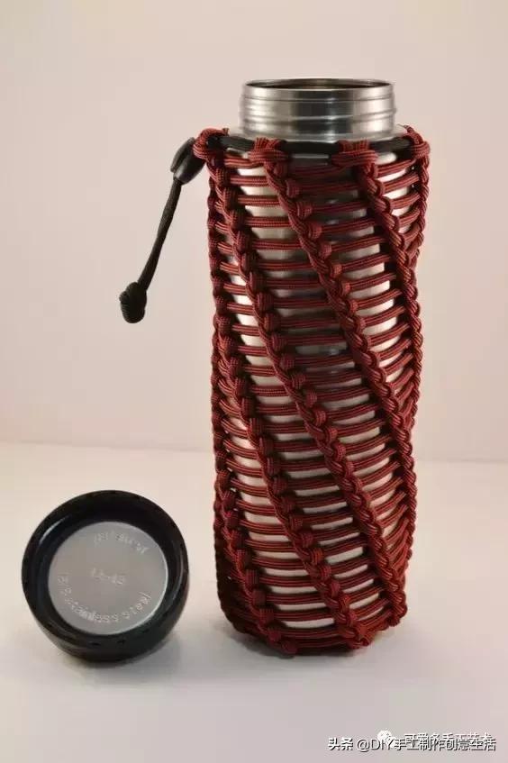 编绳杯套,编绳防烫杯套