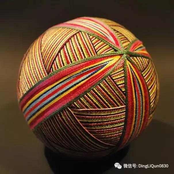 球刺绣教程,手鞠球刺绣