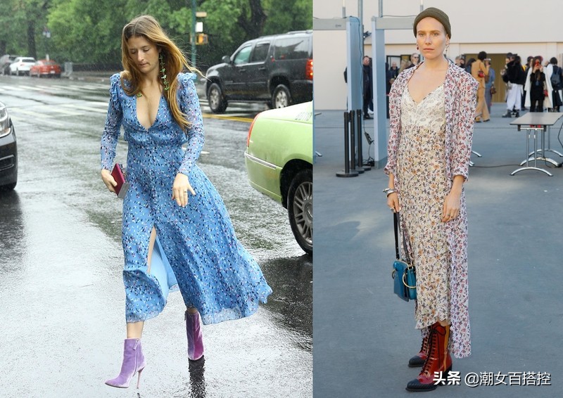 甜美淑女碎花连衣裙既大方又清新,通勤碎花连衣裙