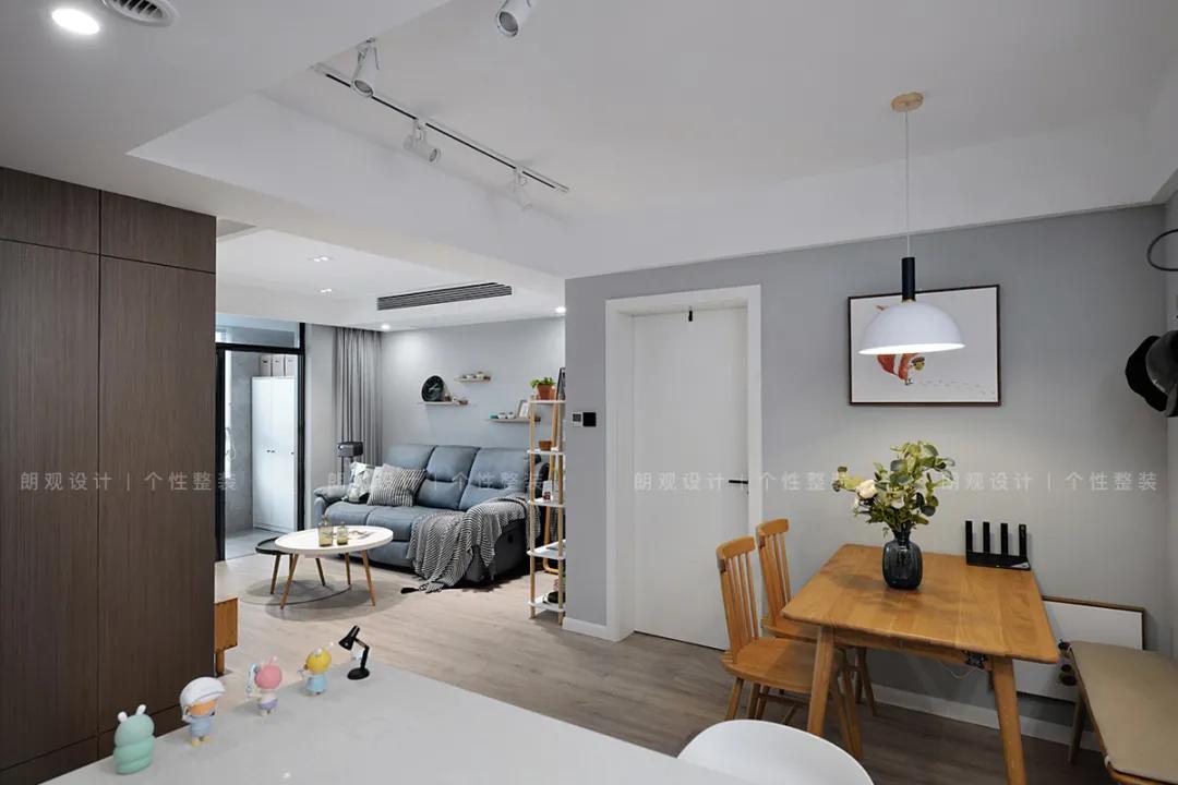 95平北欧风格感受幸福的味道,95平轻奢北欧风格