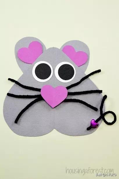 手工制作小老鼠幼儿园,亲子手工制作小老鼠幼儿园