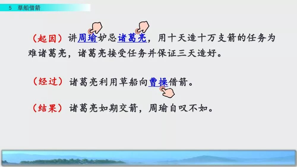 部编版五年级下册第5课《草船借箭》图文讲解+知识点梳理