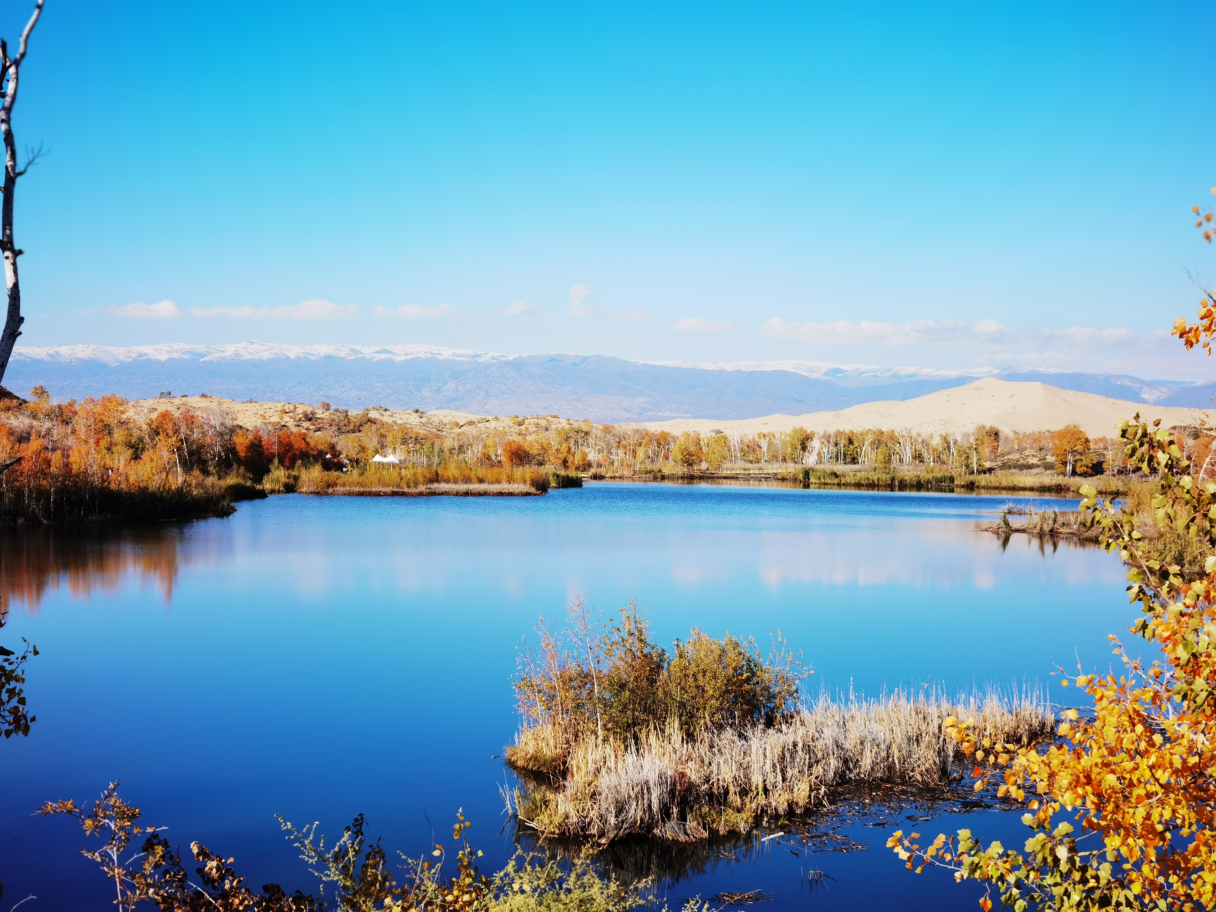 自驾游*疆新**：原来你是这样的白沙湖