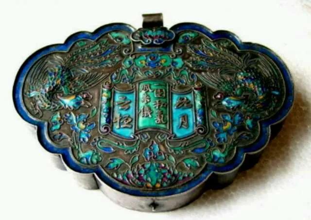 珐琅古法长命锁,最贵的古代银锁