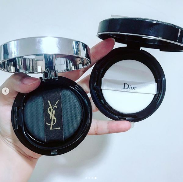 dior雪精灵和ysl气垫对比,diorysl气垫
