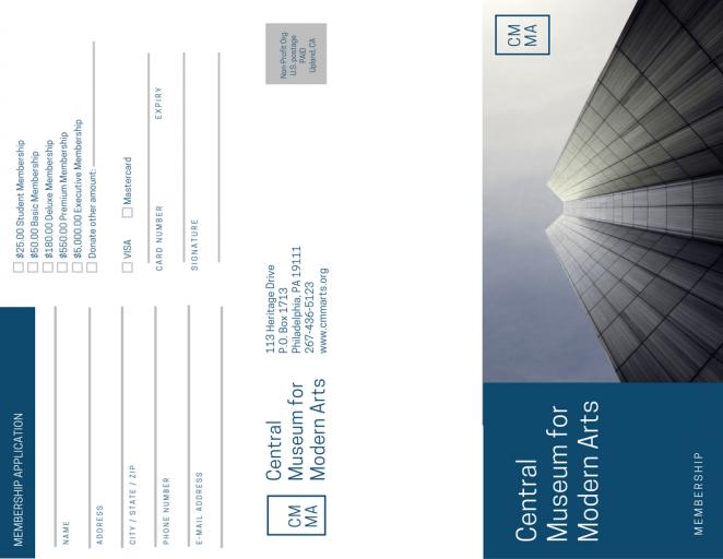 招生三折页设计,富有高级感的三折页设计