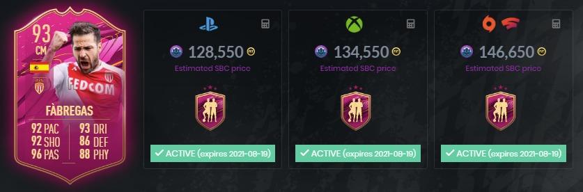 FIFA21粉卡马丁斯，法布雷加斯SBC作业，最新粉卡活动