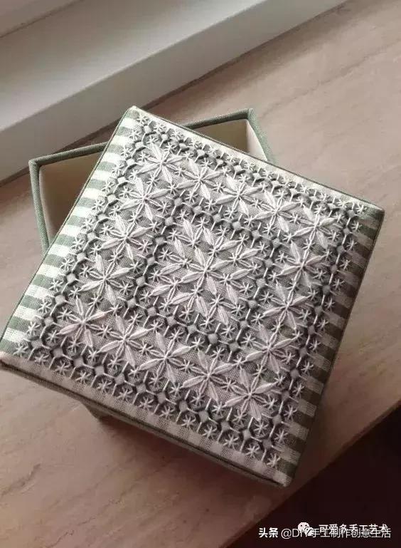 桌布花边的手工刺绣,刺绣桌布diy简单图案