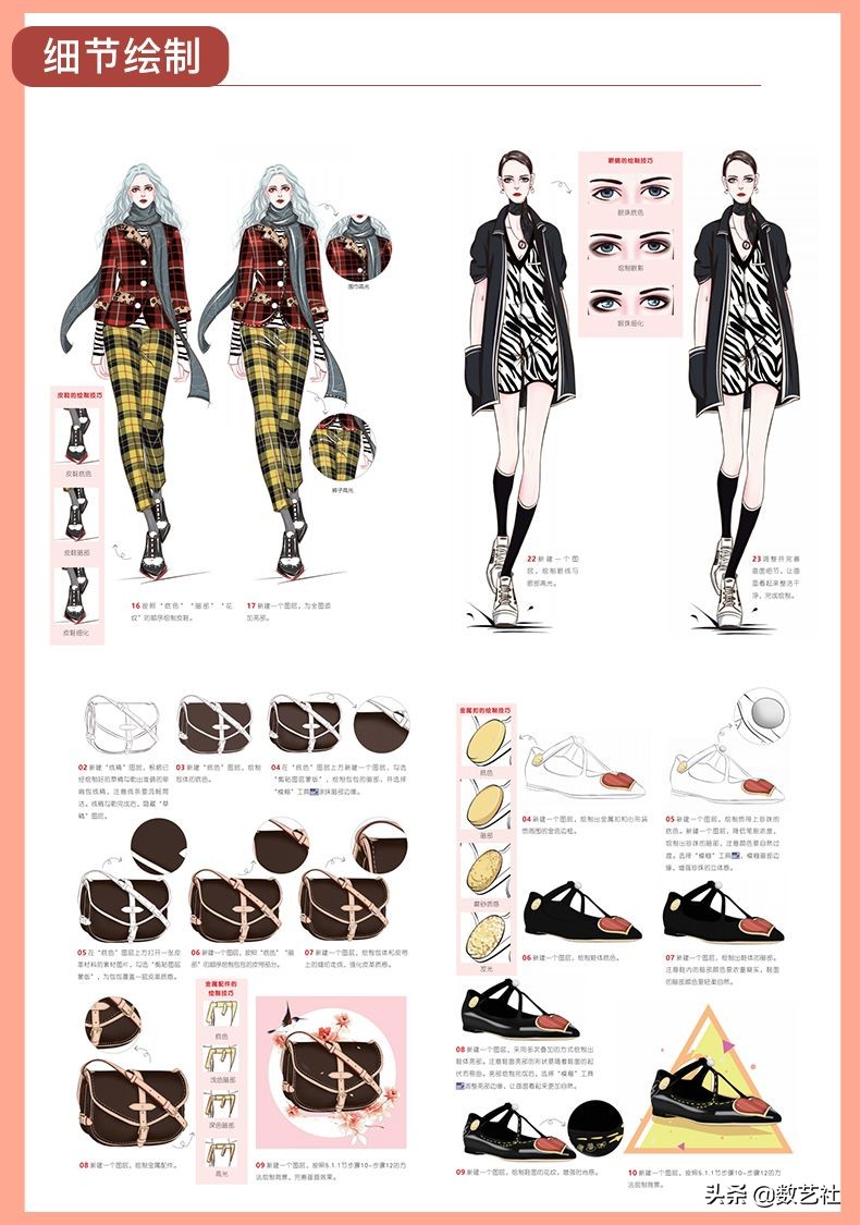 手绘大神服装画,服装设计ps手绘板绘画入门教程