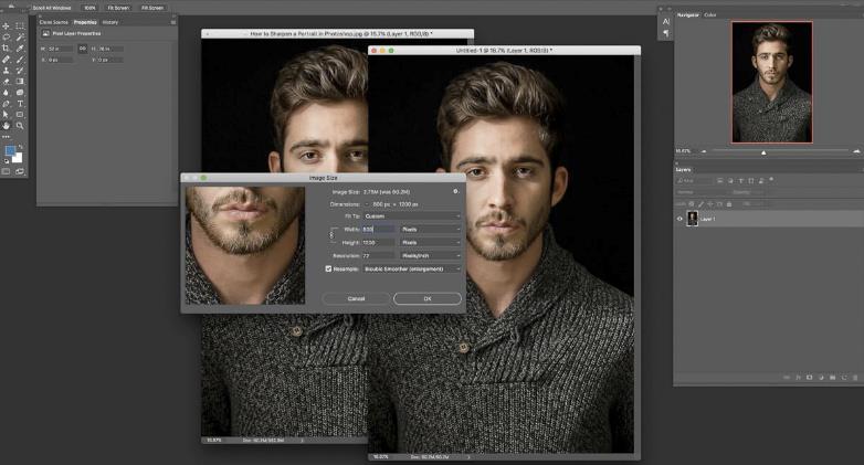 ps肖像处理,ps如何锐化人像面部