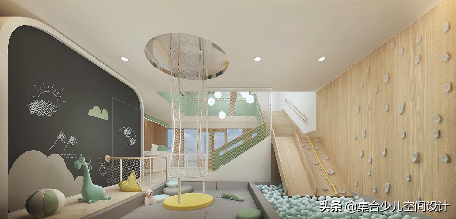 小型早教托育中心设计效果图,孩子的第二个家