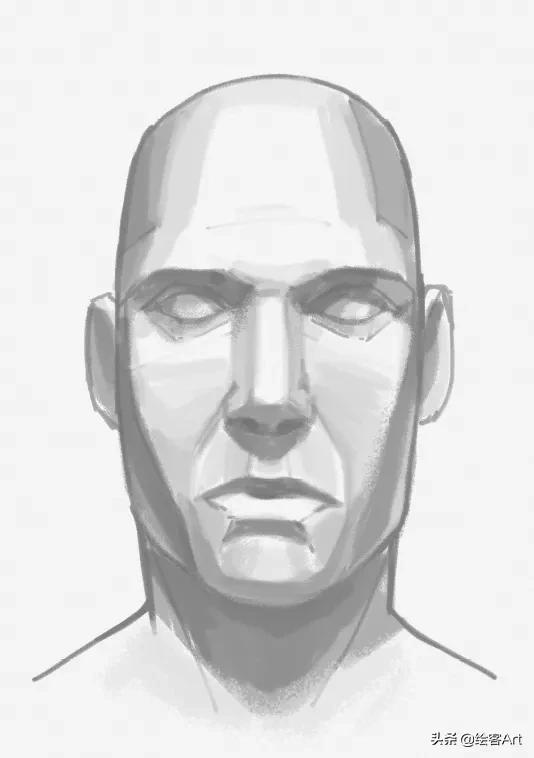 如何把立体图形画逼真,立体脸部画教程简单