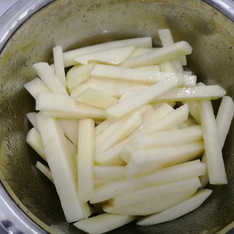 无油炸薯条烤箱版,烤箱版薯条直接烤