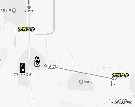 一路之隔的楼盘,一路之隔的小区