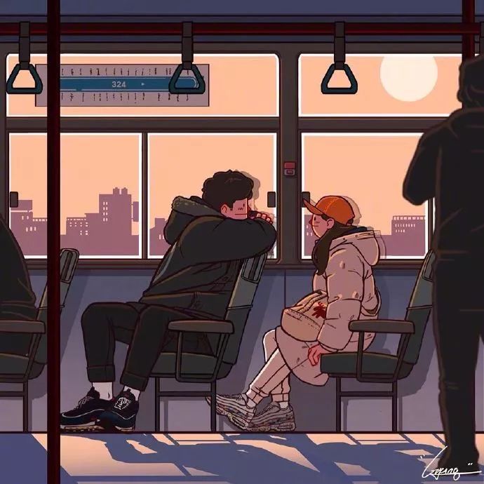 情侣日常手绘插画日记,手绘给女朋友的手账画