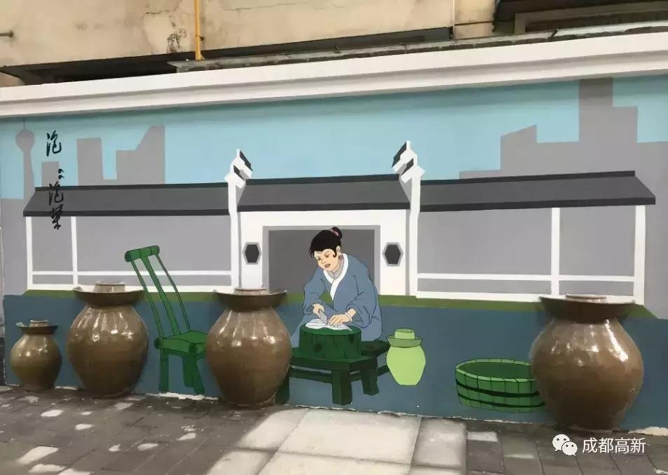 美丽乡村彩绘墙网红打卡,教你刷出一面不土气的网红彩色墙