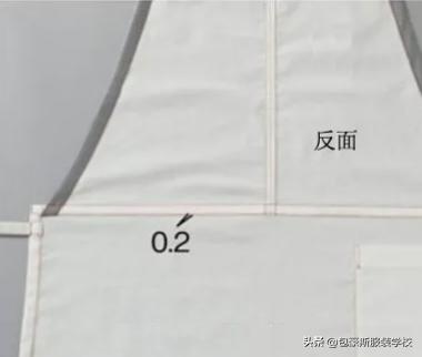 前后双面系带围裙效果附图纸,宝宝前后双面系带围裙