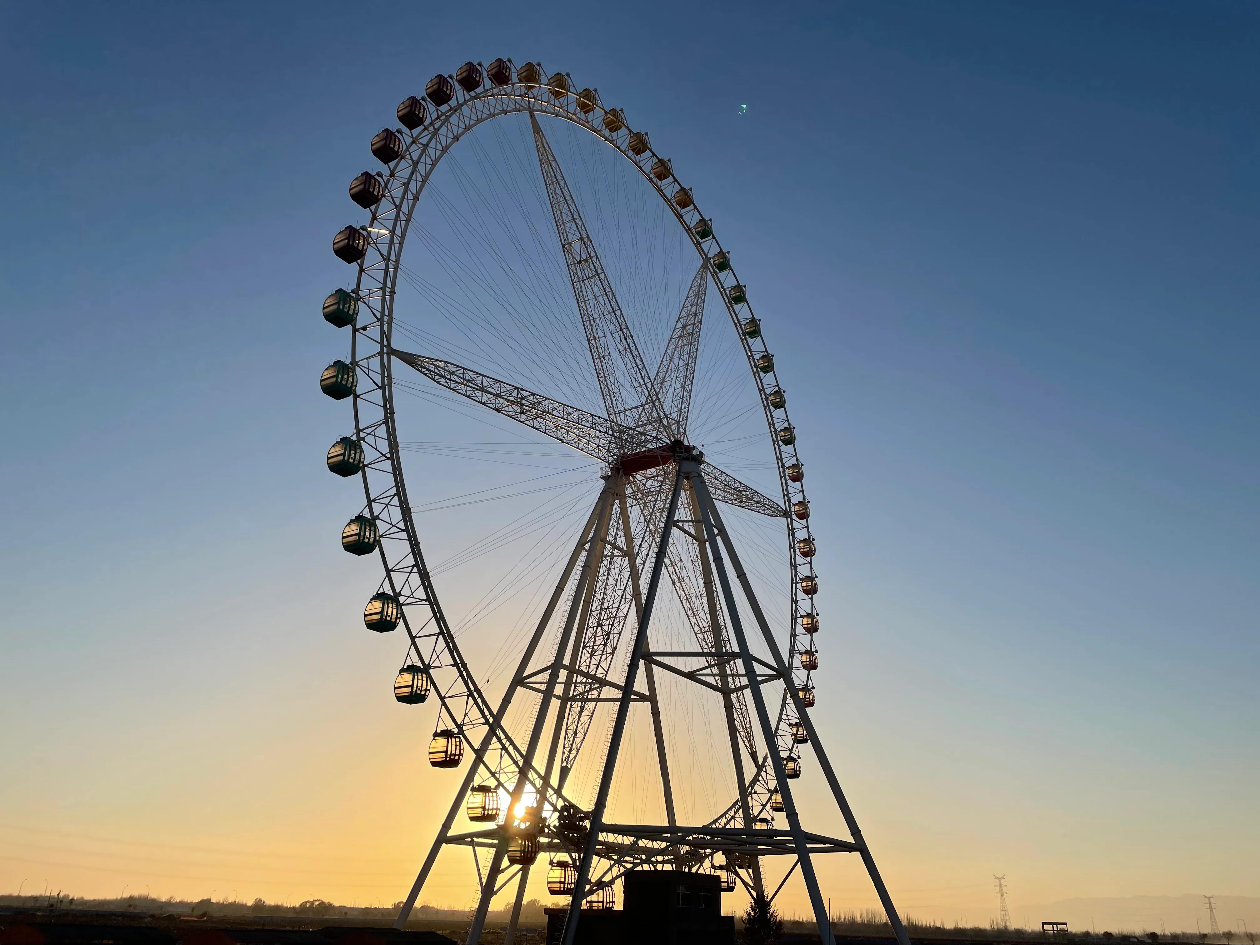 三沙源摩天轮,三沙源冬天玩的地方