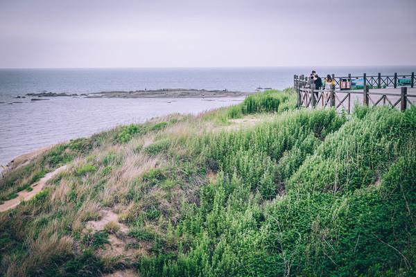 营口团山海洋公园的海蚀地貌,营口海滨国家地质公园