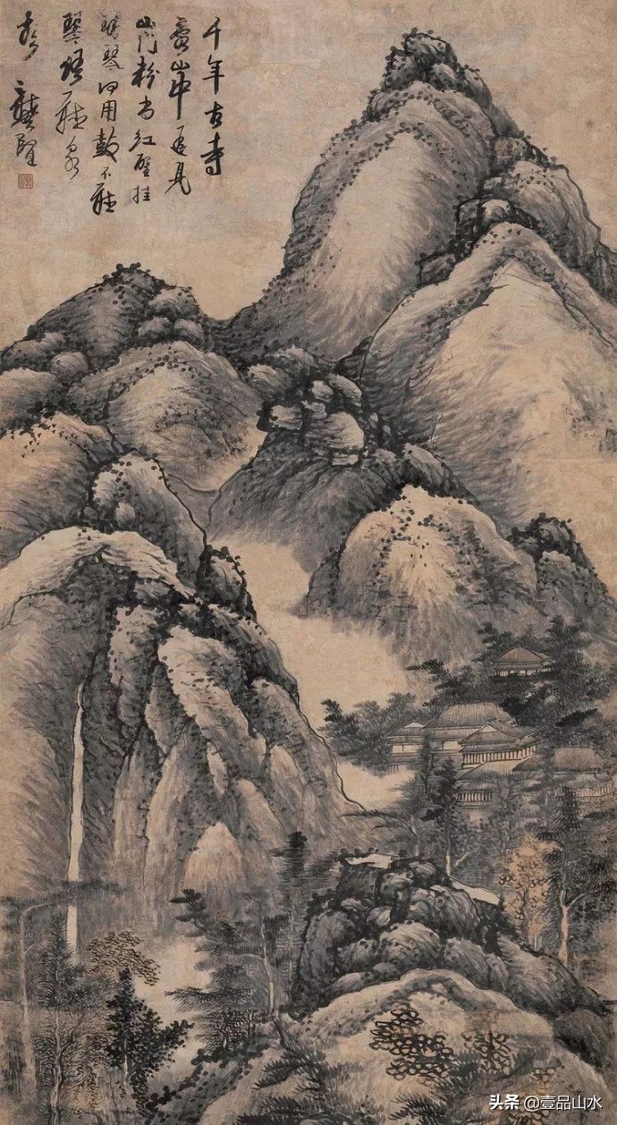 最真实的国画山水画,当代国画山水中的点景人物