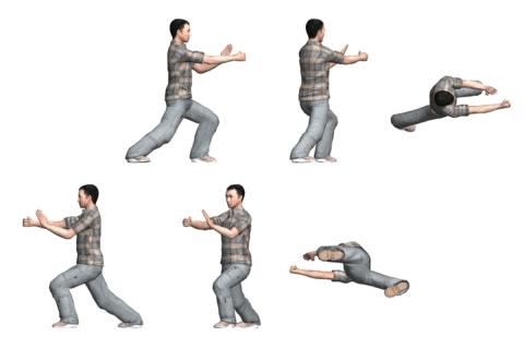 二十四式太极拳动画全方位展示,太极拳二十四式中第18至23式教学