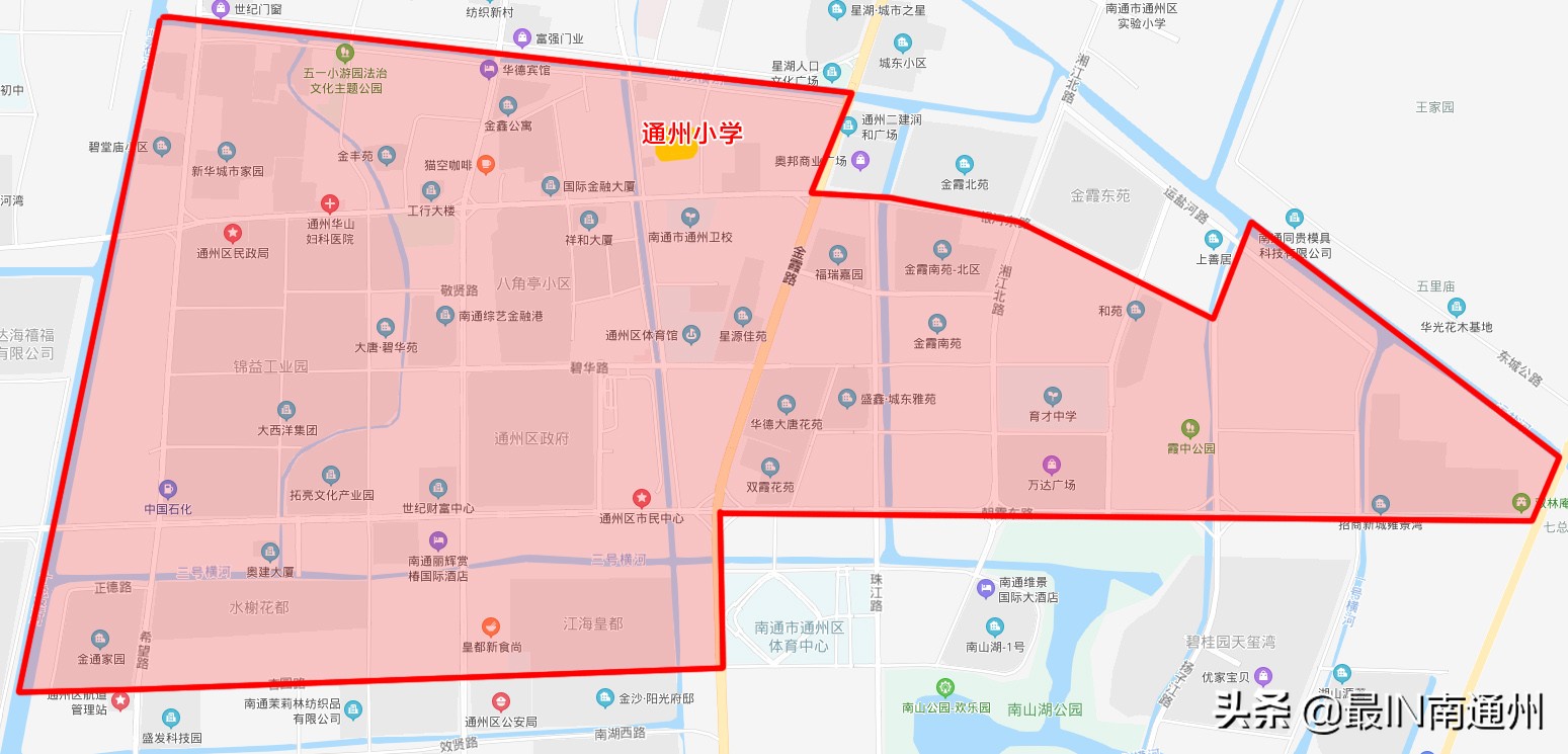 通州2024施教区,南通通州2022施教区