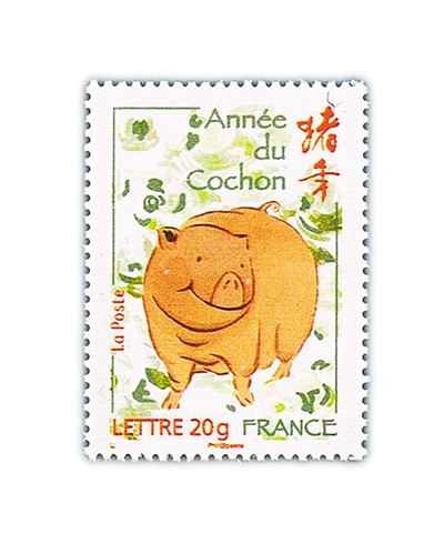 2019生肖猪邮票大版发行量,2019年猪生肖邮票四方联