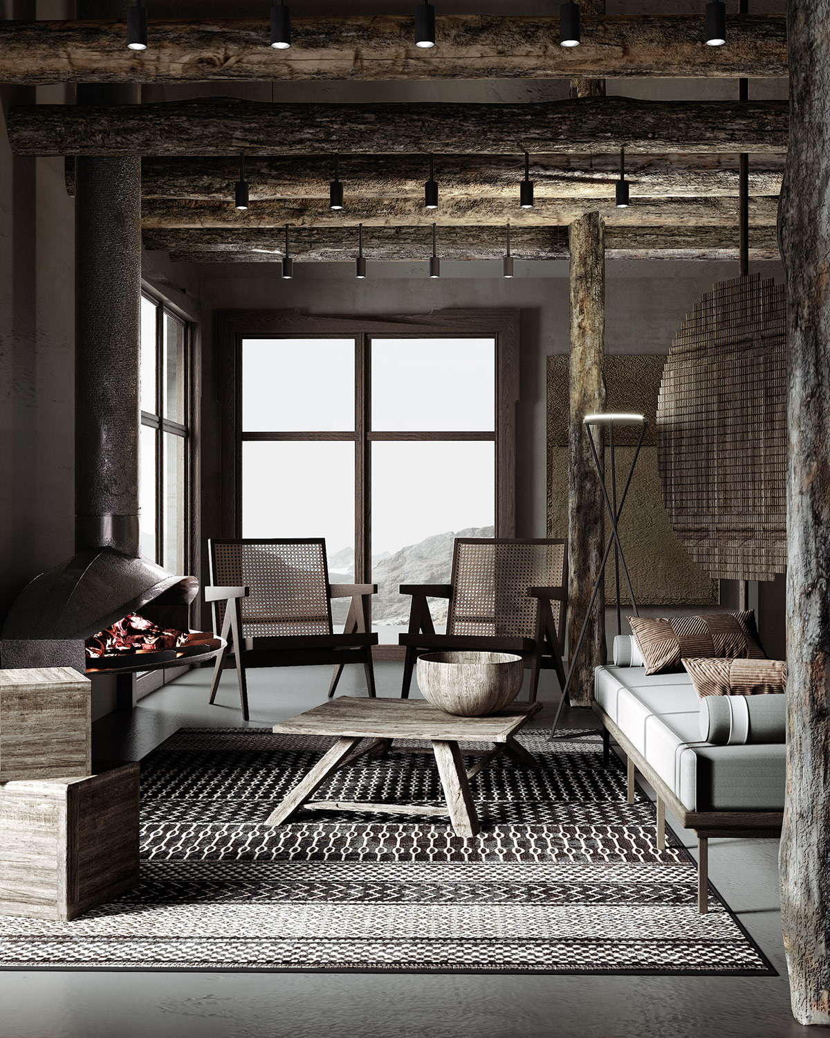 和平区侘寂风装修,极简主义的现代住宅设计