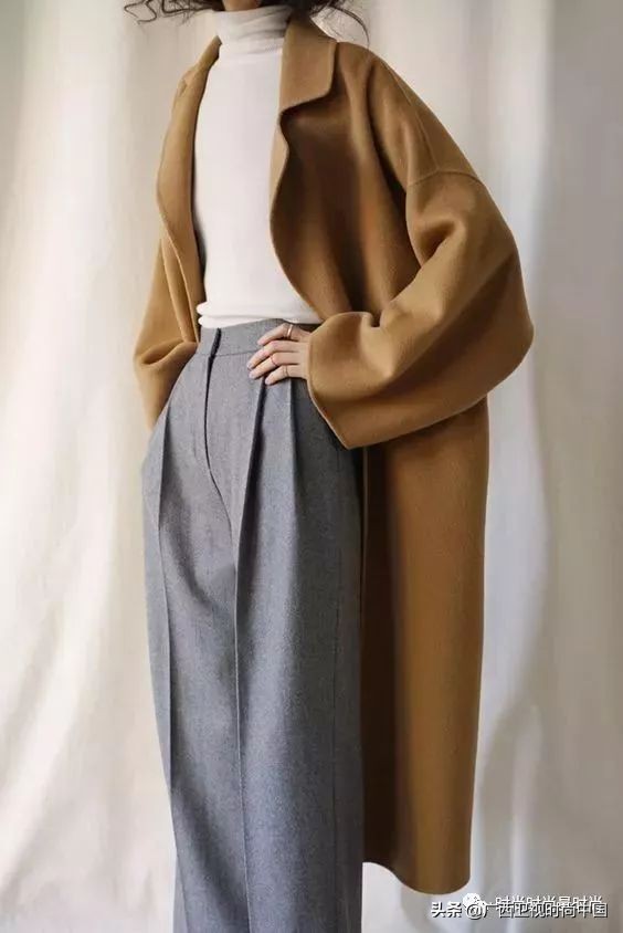 高级感的一款双面呢大衣,双面呢大衣两件