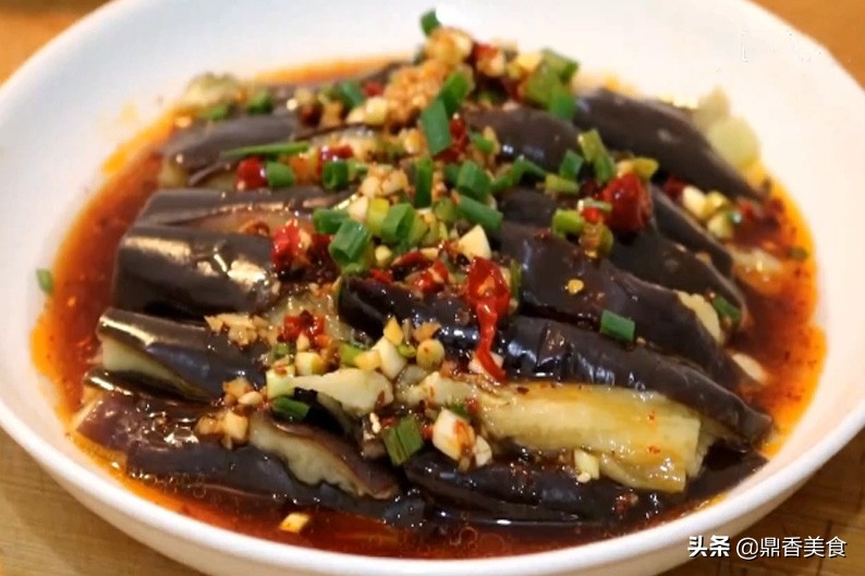 蒜泥拌茄子教程,蒜泥土豆茄子做法大全图解视频