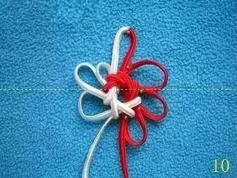 手串伸缩加珠绳打结法,单绳一珠一结打结法