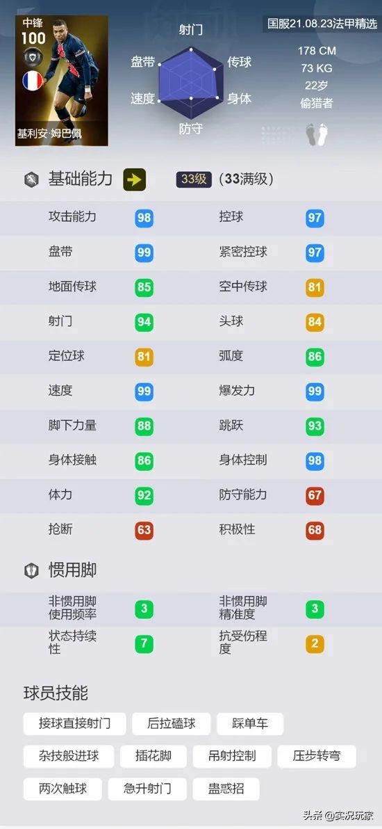 法国联赛精选黑卡,法国联赛人气精选黑卡