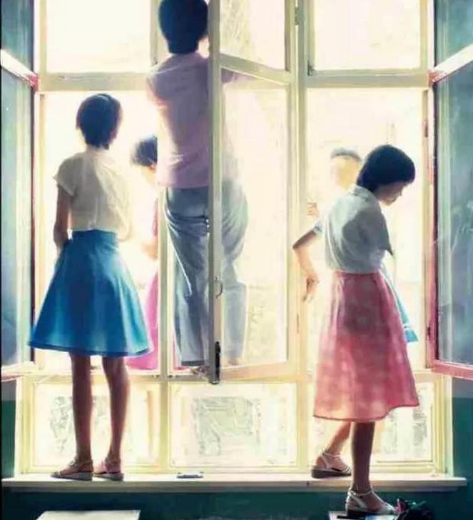 80年代学生校服照片,学生时代老照片恋爱