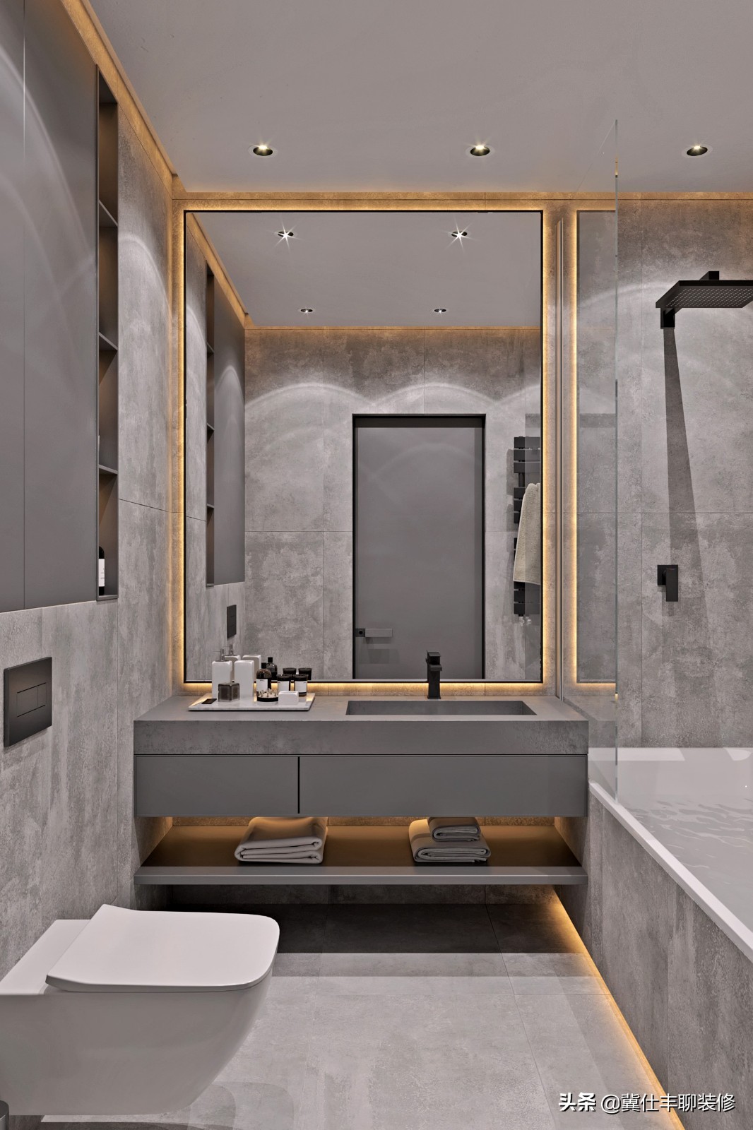 整套灯具效果图,射灯和磁吸轨道灯设计效果图