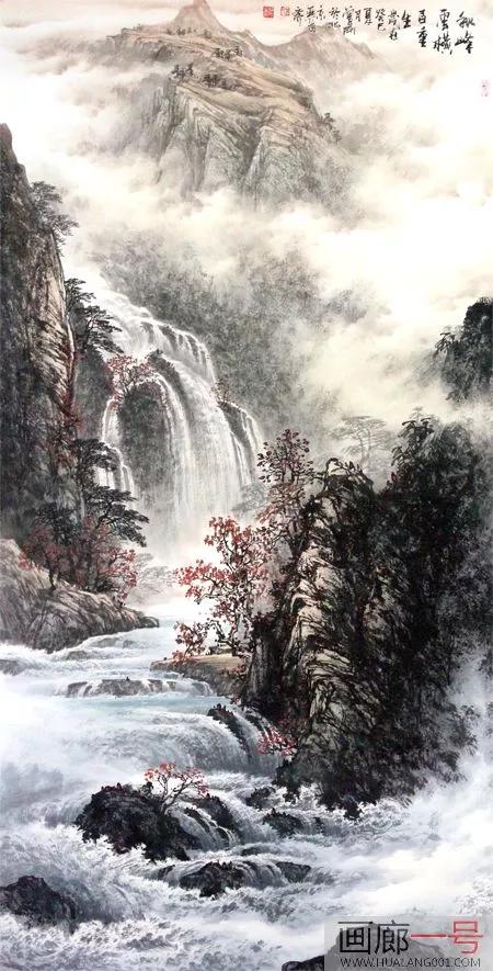 曾刚国画山水技法4,曾刚雪景国画山水画图片