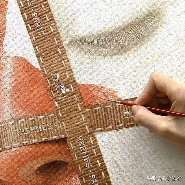 美女画家画美女，怎么看怎么美，看着她的画呼吸都要停滞了