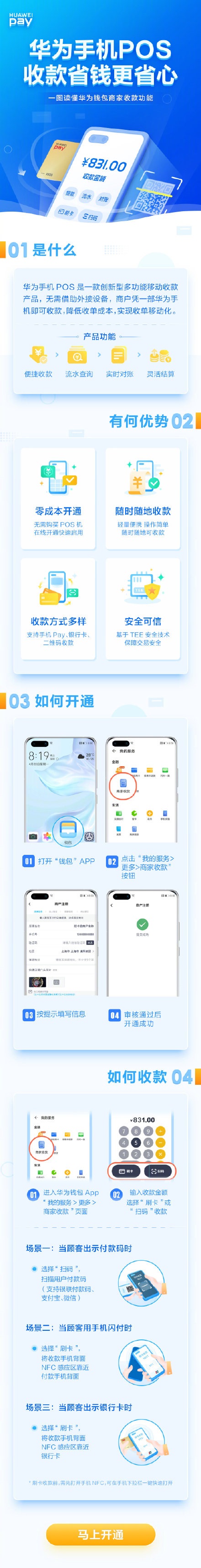 华为手机pos刷卡收款机型,华为手机pos机有多少商户