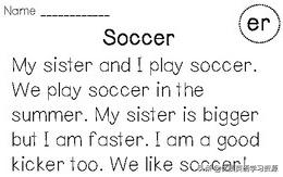 足球英语soccer,英文原版阅读小学生ket